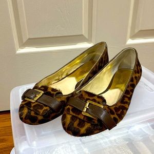 Leopard ballet flats